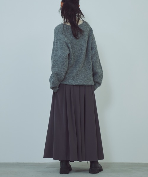 paravion（パラビオン）の「Vネックニットプルオーバー（ニット/セーター・レディース・パープル/ホワイト/グレー・FREE）」の20枚目の写真