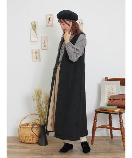 Samansa Mos2(サマンサ モスモス)の「柄アソート切替ピンタックブラウス(シャツ/ブラウス・レディース・オフホワイト/チャコールグレー/ベージュ/マスタード・F)」の20枚目の写真