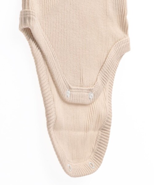 BRANSHES（ブランシェス）の「テレコ長袖ボディースーツ（その他ベビー用品・キッズ・アイボリー/ピンクベージュ・70/80）」の11枚目の写真