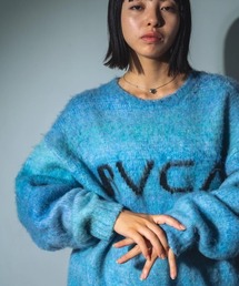 ニット セーター RVCA レディース DIP IN SWEATER セーター/ルーカグラデーションクルーネックセーター レディース RVCA（ルーカ）の「RVCA レディース DIP IN SWEATER セーター