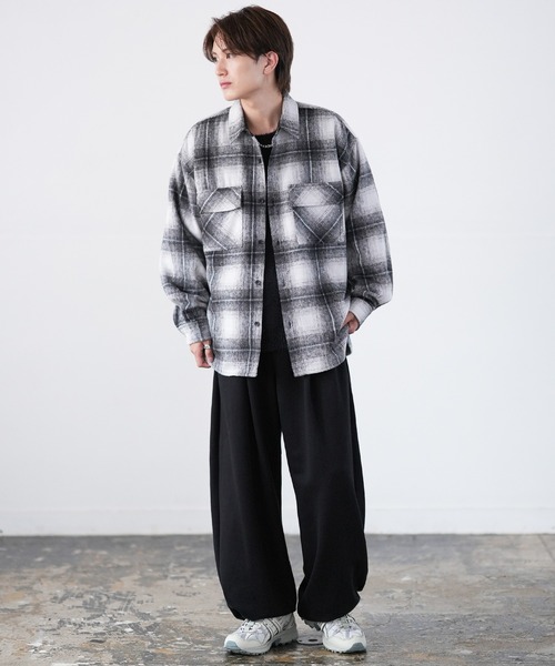 improves(インプローブス)の「シャギー チェック シャツジャケット(シャツ/ブラウス・メンズ・ブラック/ネイビー・MEDIUM/LARGE/X-LARGE)」の6枚目の写真