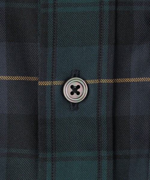 Camoshita(カモシタ)の「<Camoshita> コットン チェック バンドカラー シャツ(シャツ/ブラウス・メンズ・ネイビー・XL/S/L/M)」の7枚目の写真