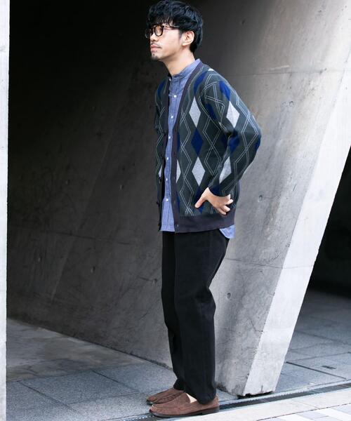 セール】『WEB限定』アーガイルニットカーディガン（カーディガン