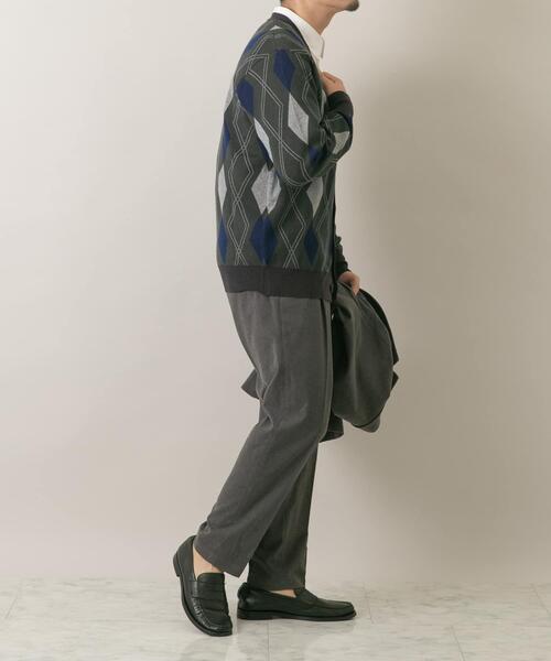 URBAN RESEARCH ROSSO MEN（アーバンリサーチロッソメン）の「『WEB限定』アーガイルニットカーディガン（カーディガン/ボレロ・メンズ・ブラウン/ベージュ系その他/グリーン・MEDIUM/LARGE）」の15枚目の写真