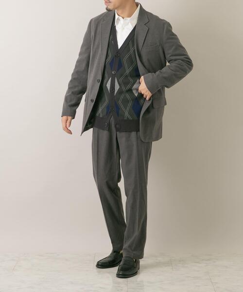 URBAN RESEARCH ROSSO MEN（アーバンリサーチロッソメン）の「『WEB限定』アーガイルニットカーディガン（カーディガン/ボレロ・メンズ・ブラウン/ベージュ系その他/グリーン・MEDIUM/LARGE）」の17枚目の写真