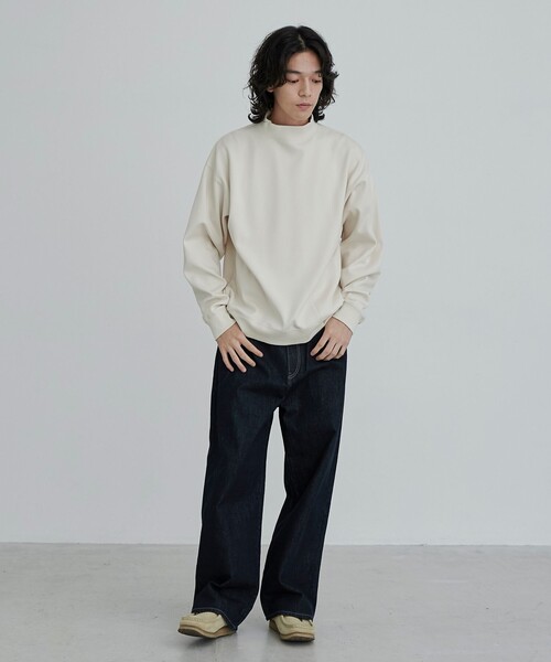 UNBIND アンバインド モックネックスウェット 黒 Champion x N.HOOLYWOOD リバースウィーブ(R) モックネックスウェット