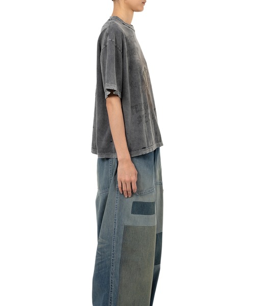 Maison MIHARA YASUHIRO(メゾンミハラヤスヒロ)の「Cat Print Bleached T-shirt(Tシャツ/カットソー・レディース・ピンク/ブラック/ブルー・36/38/40)」の11枚目の写真
