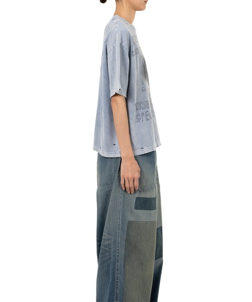 Maison MIHARA YASUHIRO(メゾンミハラヤスヒロ)の「Cat Print Bleached T-shirt(Tシャツ/カットソー・レディース・ピンク/ブラック/ブルー・36/38/40)」の17枚目の写真