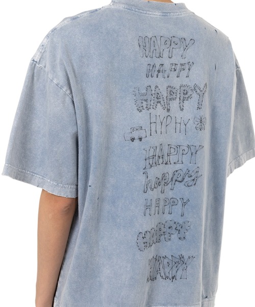 Maison MIHARA YASUHIRO(メゾンミハラヤスヒロ)の「Cat Print Bleached T-shirt(Tシャツ/カットソー・レディース・ピンク/ブラック/ブルー・36/38/40)」の19枚目の写真