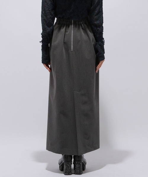 HARE（ハレ）の「ストライプイソザイドッキングナロースカート(HARE)（スカート・レディース・グレー/ブラック・FREE）」の12枚目の写真