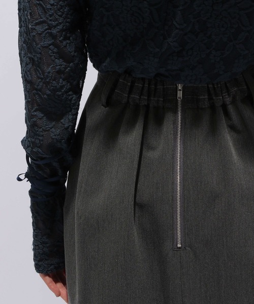 HARE（ハレ）の「ストライプイソザイドッキングナロースカート(HARE)（スカート・レディース・グレー/ブラック・FREE）」の16枚目の写真