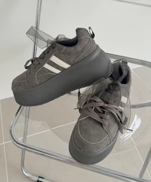 one after another NICE CLAUP | プラットフォームリボンカスタムスニーカー(スニーカー)