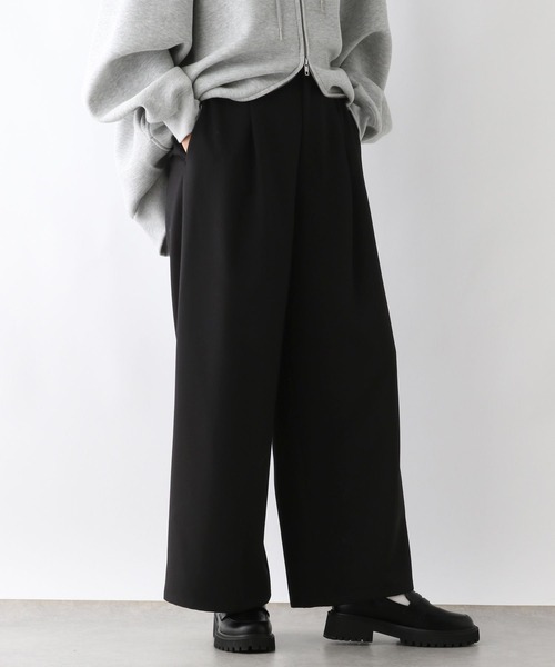 LEPSIM(レプシィム)の「ワンタックワイドパンツ 156557(その他パンツ・レディース・ベージュ/グリーン/ブラック・FREE)」の14枚目の写真