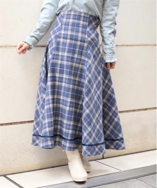 axes femme☆ 起毛チェック編上スカート axes femme｜起毛チェック編上スカート | Rakuten Fashion(楽天