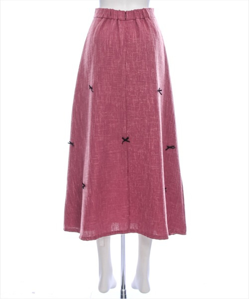 clear（クリア）の「【低身長サイズ有】リボンモチーフツイードロングフレアスカート[大人 可愛い ガーリー 骨格ウェーブ] ≪再入荷≫（スカート・レディース・グレー/ブラック/レッド・F/XS）」の12枚目の写真