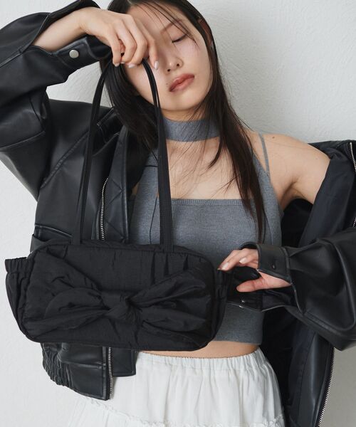 【セール】リボンツキハンドバッグ（ハンドバッグ）｜kivi（キヴィ）