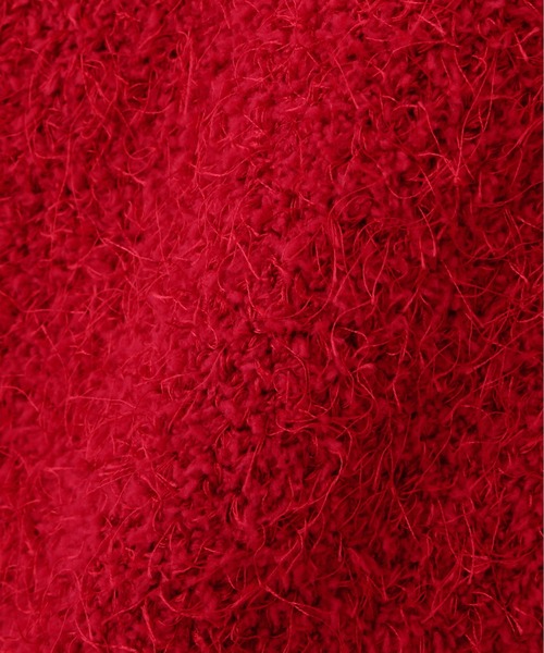 FREE'S MART(フリーズマート)の「◇フェザーパフスリーブ半袖ニット(ニット/セーター・レディース・ホワイト/レッド/イエロー/グレー・FREE)」の13枚目の写真