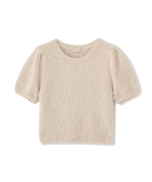 FREE'S MART(フリーズマート)の「◇フェザーパフスリーブ半袖ニット(ニット/セーター・レディース・ホワイト/レッド/イエロー/グレー・FREE)」の16枚目の写真