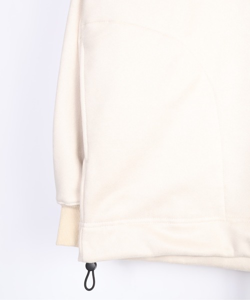 ATELANE(アテレーン)の「ATELANE/裏フリーススウェードポンチ ドローコードクルーネック(Tシャツ/カットソー・メンズ・ブラック/アイボリー/ネイビー・LARGE/MEDIUM/X-LARGE)」の7枚目の写真