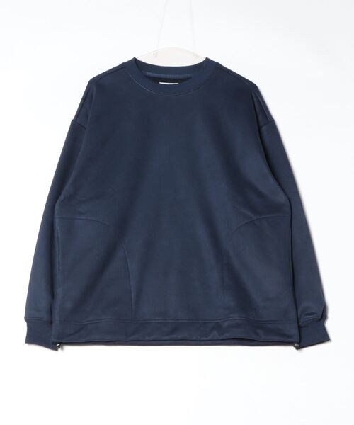 ATELANE(アテレーン)の「ATELANE/裏フリーススウェードポンチ ドローコードクルーネック(Tシャツ/カットソー・メンズ・ブラック/アイボリー/ネイビー・LARGE/MEDIUM/X-LARGE)」の15枚目の写真