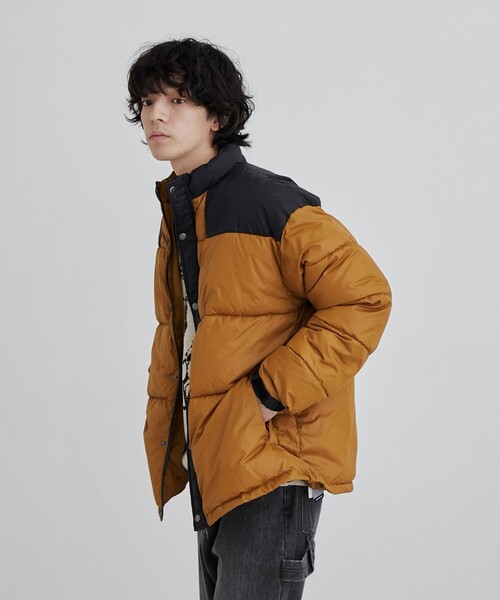 coen（コーエン）の「リップストップ中綿ブルゾン（ダウンジャケット/コート・メンズ・ブラウン/コバルトブルー・M/L）」の22枚目の写真