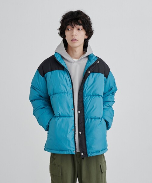 coen（コーエン）の「リップストップ中綿ブルゾン（ダウンジャケット/コート・メンズ・ブラウン/コバルトブルー・M/L）」の18枚目の写真