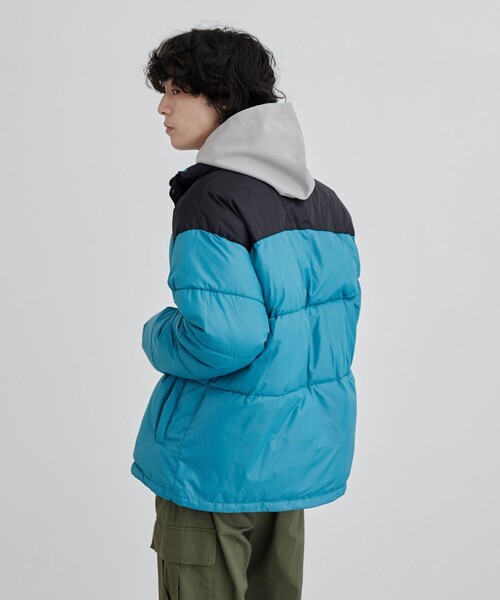 coen（コーエン）の「リップストップ中綿ブルゾン（ダウンジャケット/コート・メンズ・ブラウン/コバルトブルー・M/L）」の14枚目の写真