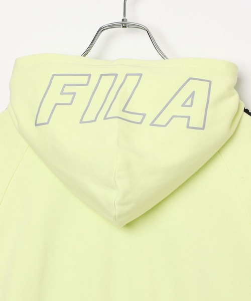 GLOBAL WORK（グローバルワーク）の「FILA/コラボショートパーカー/252061（パーカー・キッズ・アイボリー/ライム/ブラック・130cm/140cm/150cm/160cm）」の4枚目の写真