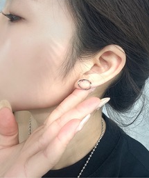 【OKUOKU 0909】ウェーブ デザインピアス 両耳用 oku-pierce-675055777734-5 Nn【RBTS】