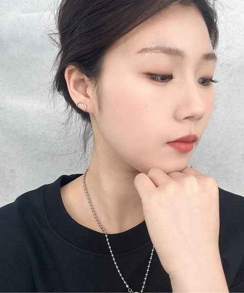 Burner(バーナー)の「【OKUOKU 0909】ウェーブ デザインピアス 両耳用 oku-pierce-675055777734-5 Nn【RBTS】(ピアス(両耳用)・レディース・ゴールド/シルバー・FREE)」の9枚目の写真