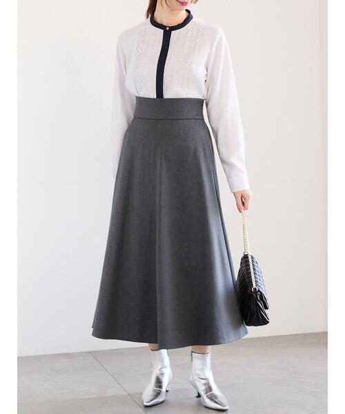 Te chichi（テチチ）の「金釦スカラップレースブラウス（シャツ/ブラウス・レディース・オフホワイト/グレー/チャコールグレー・F）」の9枚目の写真