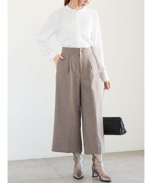 Te chichi（テチチ）の「金釦スカラップレースブラウス（シャツ/ブラウス・レディース・オフホワイト/グレー/チャコールグレー・F）」の12枚目の写真