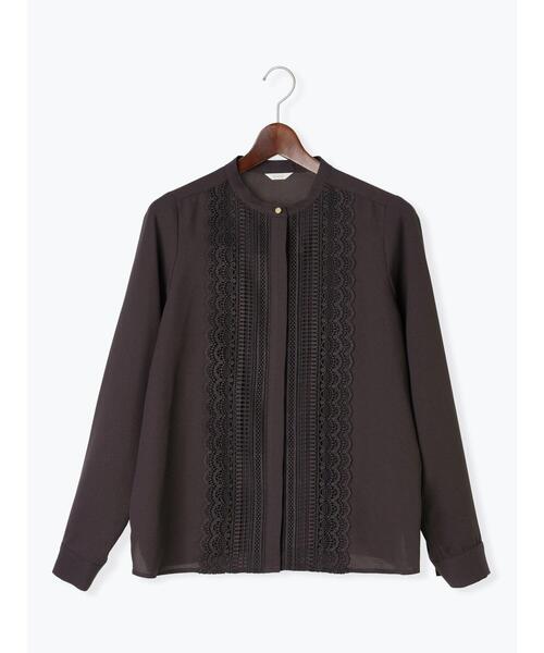 Te chichi（テチチ）の「金釦スカラップレースブラウス（シャツ/ブラウス・レディース・オフホワイト/グレー/チャコールグレー・F）」の19枚目の写真