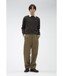 MARGARET HOWELL カーキコットンパンツ drop-kaitori_1-2406-336