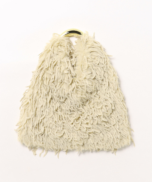 Andemiu(アンデミュウ)の「メタルハンドルファーBAG290967(ハンドバッグ・レディース・ブラウン/ベージュ・FREE)」の15枚目の写真