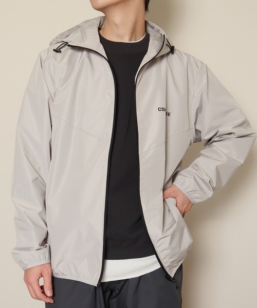 CONVERSE(コンバース)の「【CONVERSE/コンバース】総裏メッシュ機能付きパーカー/フードアウター(ナイロンジャケット・メンズ・レッド系/サックスブルー系/ホワイト系/ブラック/ネイビー/アイボリー・M/LL/L)」の2枚目の写真
