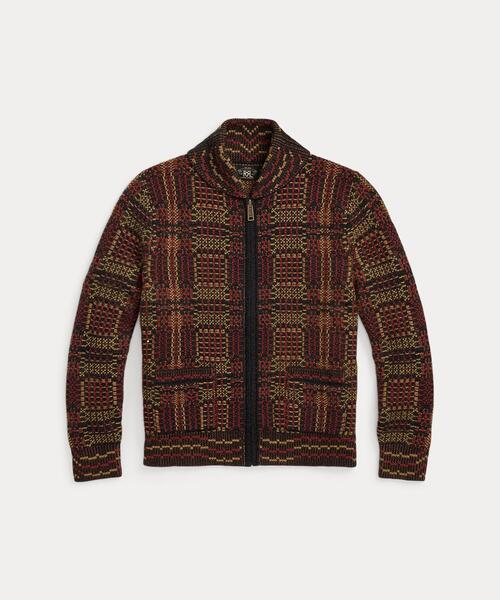 ウール ジャカード フルジップ カーディガン（カーディガン/ボレロ）｜RRL（ダブル アール エル）