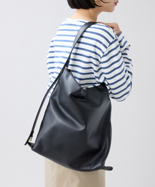 IENA(イエナ)の「《追加》PUNTI./プンティ GRAFT L TOTE トートバッグ(トートバッグ・レディース・ブラック/ブラウン・FREE)」の4枚目の写真