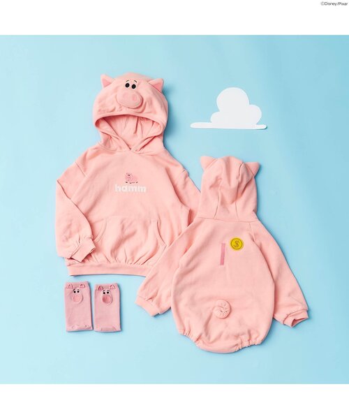 Disney（ディズニー）の「【リンク】ディズニーキャラクター/フーディー/トイ・ストーリー（パーカー・キッズ・グリーン/ピンク・130/120/110/100/90/80）」の5枚目の写真