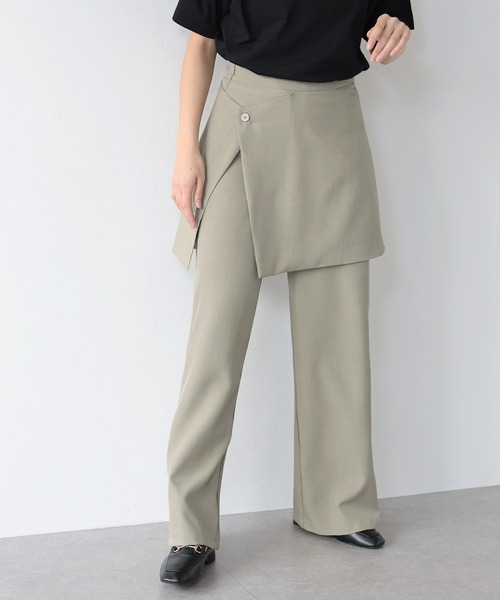 J by blue(ジェイバイブルー)の「レイヤードラップスカートパンツ(その他パンツ・レディース・ベージュ/グレー/ブラック・MEDIUM)」の22枚目の写真