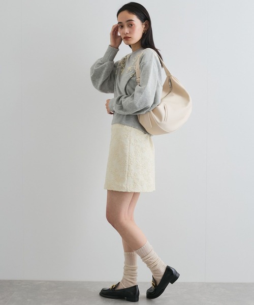 VIS（ビス）の「フロント斜めポケットショルダーバッグ（ショルダーバッグ・レディース・ブラック/ホワイト系その他5/ベージュ系その他2・FREE）」の12枚目の写真