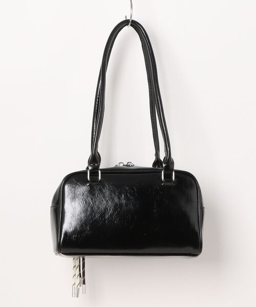 セール】an meets zakka キーホルダー付き合成皮革ロングハンドルミニ
