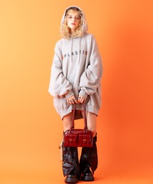 an meets zakka（アンミツザッカ）の「an meets zakka キーホルダー付き合成皮革ロングハンドルミニボストンバッグ（ボストンバッグ）」