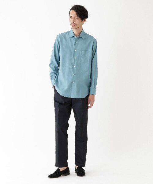TAKEO KIKUCHI(タケオキクチ)の「【THE FLAGSHIP】先染めギャバジン チノスラックス(スラックス・メンズ・ベージュ/ブルー系その他・02/03/04)」の13枚目の写真