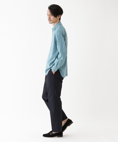 TAKEO KIKUCHI(タケオキクチ)の「【THE FLAGSHIP】先染めギャバジン チノスラックス(スラックス・メンズ・ベージュ/ブルー系その他・02/03/04)」の14枚目の写真
