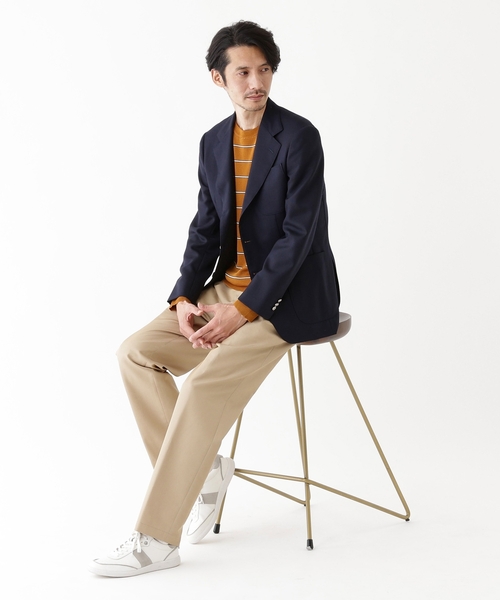 TAKEO KIKUCHI(タケオキクチ)の「【THE FLAGSHIP】先染めギャバジン チノスラックス(スラックス・メンズ・ベージュ/ブルー系その他・02/03/04)」の19枚目の写真