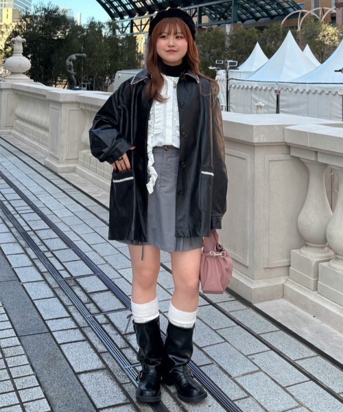 idem（イデム）の「front frill blouse / フリルデザインシャツブラウス（シャツ/ブラウス・レディース・ホワイト/サックスブルー・FREE）」の20枚目の写真