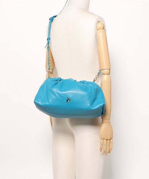 NICAL（ニカル）の「【本革】【NICAL】ギャザーショルダーバッグ/554181（ショルダーバッグ・レディース・ブラウン/ブラック/ブルー・FREE）」の5枚目の写真