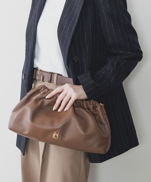 NICAL（ニカル）の「【本革】【NICAL】ギャザーショルダーバッグ/554181（ショルダーバッグ・レディース・ブラウン/ブラック/ブルー・FREE）」の19枚目の写真