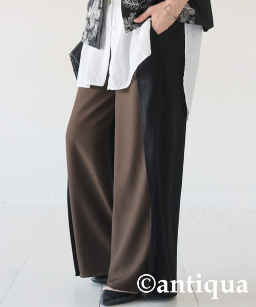 antiqua(アンティカ)の「バイカラーパンツ(その他パンツ・レディース・ホワイト系その他/ブラック・LARGE/MEDIUM)」の8枚目の写真